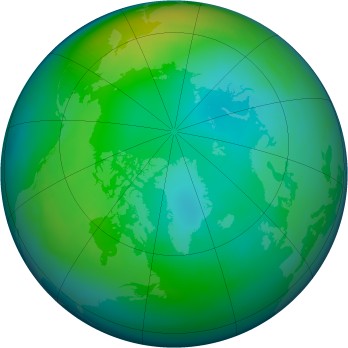 Arctic ozone map for 1985-11